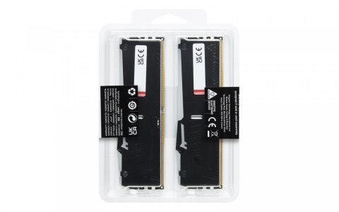 Pamięć DDR5 Fury Beast RGB 32GB(2*16GB)/5600 CL36 czarna EXPO Kingston