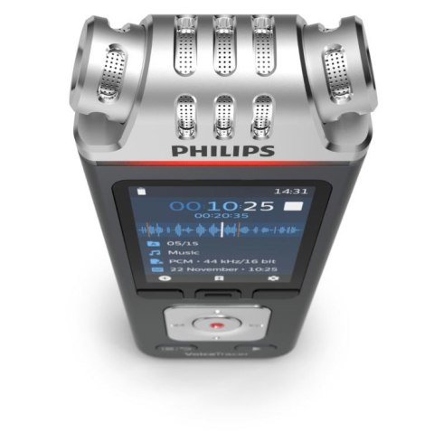 Dyktafon DVT6115 Pamięć 8GB,USB,microSDHC 32GB,3 mikrofony Hi-Fi Philips Dyktafon DVT6115 Pamięć 8GB,USB,microSDHC 32GB,3 mikrofony Hi-Fi Philips