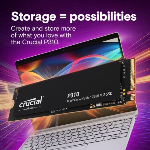 Dysk SSD P310 500GB M.2 NVMe PCIe 4.0 2280 6600/3500 Crucial Dysk SSD P310 500GB M.2 NVMe PCIe 4.0 2280 6600/3500 Crucial