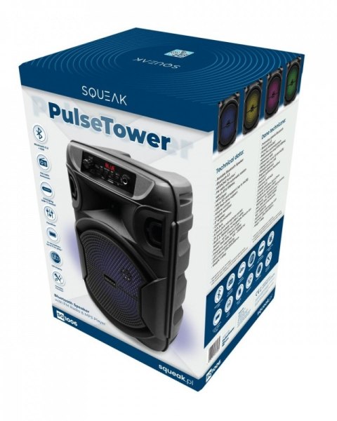 Głośnik Bluetooth 5.3 EDR PulseTower 1000W Funkcja Karaoke SQ1006 SQUEAK Głośnik Bluetooth 5.3 EDR PulseTower 1000W Funkcja Karaoke SQ1006 SQUEAK