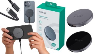 LC-MC10 Qi2 MagSafe 15W 3A USB-C ładowarka bezprzewodowa AUKEY