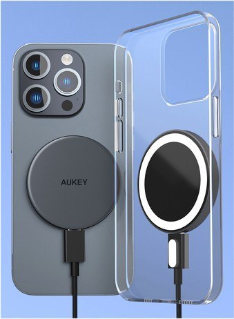 LC-MC10 Qi2 MagSafe 15W 3A USB-C ładowarka bezprzewodowa AUKEY