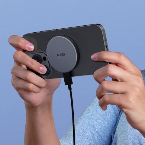 LC-MC10 Qi2 MagSafe 15W 3A USB-C ładowarka bezprzewodowa AUKEY
