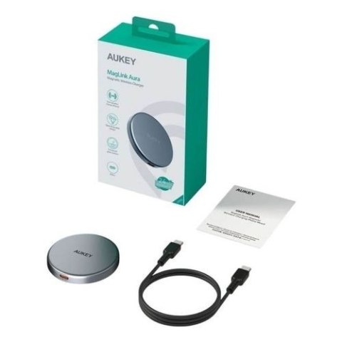 LC-MC10 Qi2 MagSafe 15W 3A USB-C ładowarka bezprzewodowa AUKEY