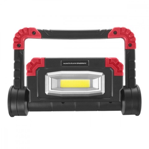 Lampa robocza LED COB warsztatowa składana MCE439 300LM 3 tryby świecenia, IP44. 6500K (zimna biała) wymiary: 199,4 x 141 x 58,6 Maclean