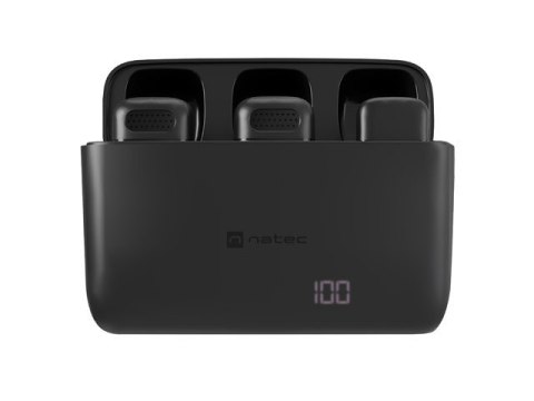 Mikrofon Natec HOPPER krawatowy bezprzewodowy USB-C (2szt.) Natec Mikrofon Natec HOPPER krawatowy bezprzewodowy USB-C (2szt.) Natec