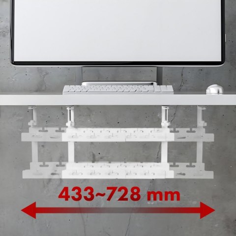 Organizer podbiurkowy na kable MC-102 W Maclean
