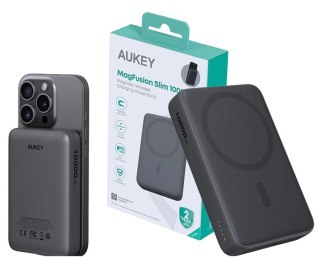 PB-MS04 Gray Qi2 MagSafe PowerBank 10000mAh 20W PD AUKEY