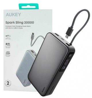 PB-Y48 PowerBank 20000mAh 130W 4xUSB LED PPS kabel USB-C AUKEY
