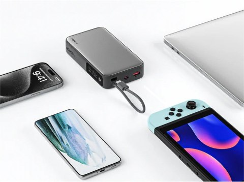 PB-Y48 PowerBank 20000mAh 130W 4xUSB LED PPS kabel USB-C AUKEY