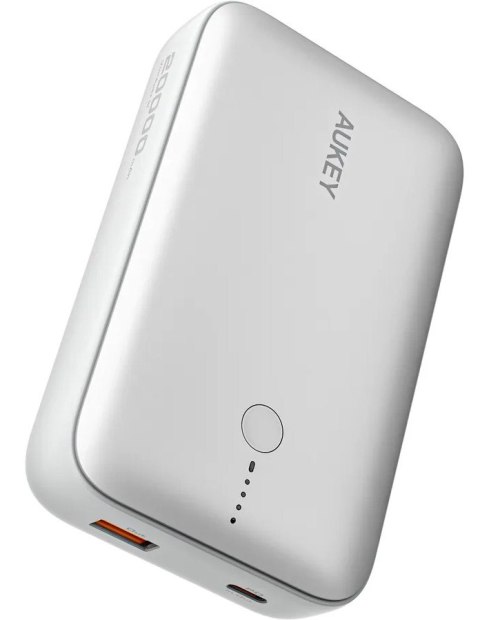 PB-Y57 White Mini PowerBank 20000mAh 22.5W 2xUSB PD 3.0 QC 3.0 LED AUKEY