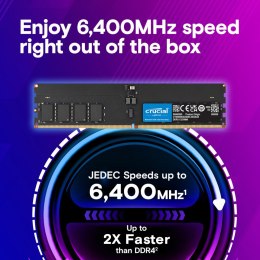 Pamięć DDR5 64GB/6400 (2*32GB) CL52 CUDIMM Crucial