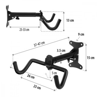 Rowerowy uchwyt ścienny max 30kg, MC-484 Maclean
