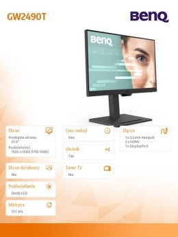 Monitor 24 cale GW2490T LED 4ms/1300:1/IPS/HDMI/GL Benq