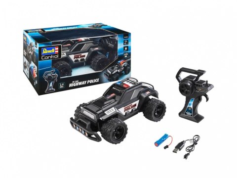 Auto zdalnie sterowane RC Car Highway Police Policja Revell RC