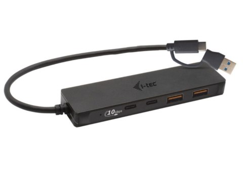 Hub USB-A/USB-C Metal 2x USB 3.0 + 2x USB-C (10 Gbps) I-tec