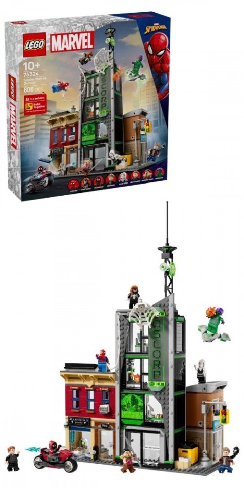 Klocki Super Heroes 76324 Spider-Man i Oscorp LEGO