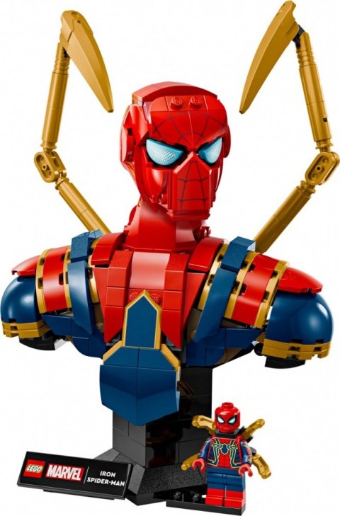 Klocki Super Heroes 76326 Popiersie Iron Spider-Mana LEGO