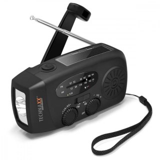 Radio słoneczne AM/FM z ręczną korbką i latarką LED Technaxx Deutschland GmbH & Co. KG