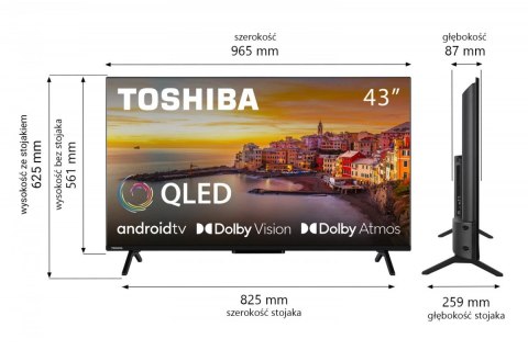 Telewizor QLED 43 cale 43QA2363DG Toshiba