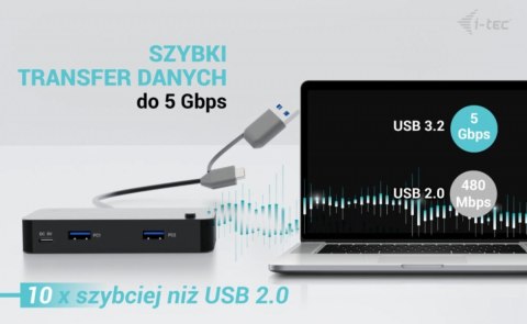 Universal KVM HUB 2x USB-C + 2x USB-A 3.0