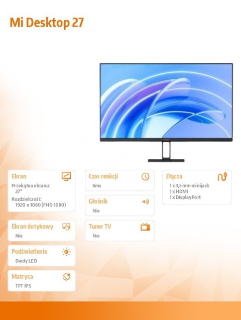 Monitor Mi Desktop 27 XIAOMI