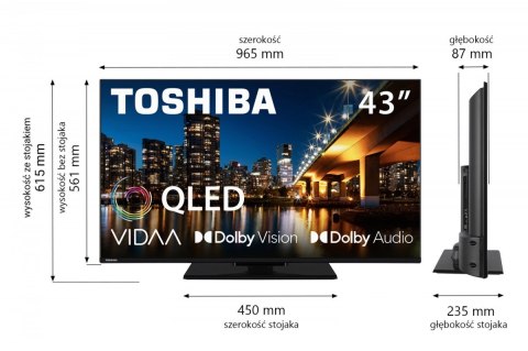 Telewizor QLED 43 cale 43QV3463DG Toshiba