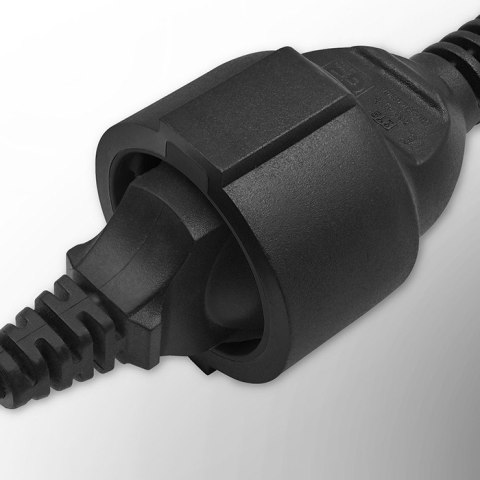 Adapter IEC 320 C14 / FRENCH | 0.15m Qoltec