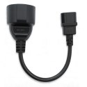 Adapter IEC 320 C14 / FRENCH | 0.15m Qoltec