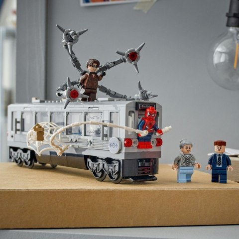Klocki Super Heroes 76321 Spider-Man kontra Doc Ock - scena w metrze LEGO