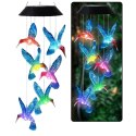 LEAN Lampki Solarne Ogrodowe LED Dzwonki Kolibry Niebieskie 70cm