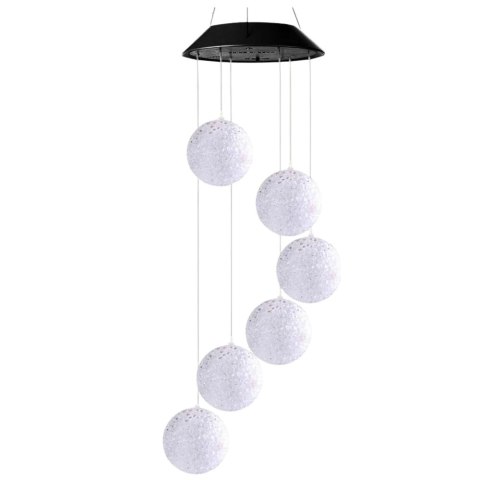 LEAN Lampki Solarne Ogrodowe LED Dzwonki Kule Kolorowe 70cm LEAN Lampki Solarne Ogrodowe LED Dzwonki Kule Kolorowe 70cm