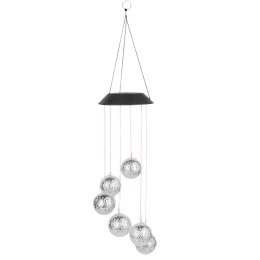 LEAN Lampki Solarne Ogrodowe LED Dzwonki Kule Marokańskie 70cm