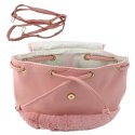 LEAN Plecak Dziecięcy Pluszowy Uszy Regulowany Pasek Różowy 22cm 4L
