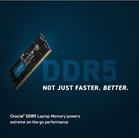 Pamięć do notebooka DDR5 SODIMM 32GB(2*16) /5600 CL46 (16Gbit) Crucial Pamięć do notebooka DDR5 SODIMM 32GB(2*16) /5600 CL46 (16Gbit) Crucial