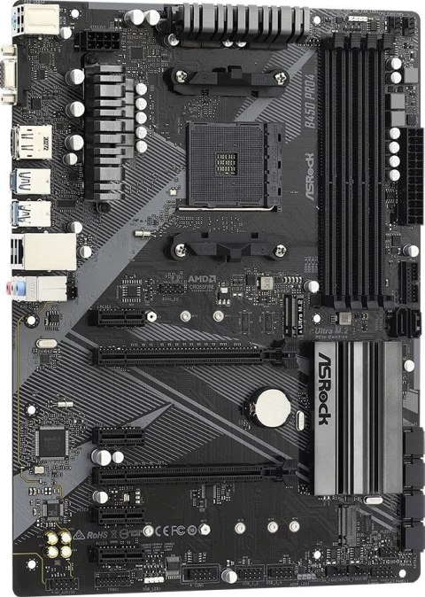 Płyta główna B450 PRO4 R2.0 AM4 4DDR4 DP/HDMI M.2 USB3.2 ATX ASRock Płyta główna B450 PRO4 R2.0 AM4 4DDR4 DP/HDMI M.2 USB3.2 ATX ASRock