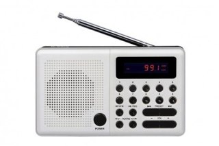Radio Pliszka USB, FM białe Eltra