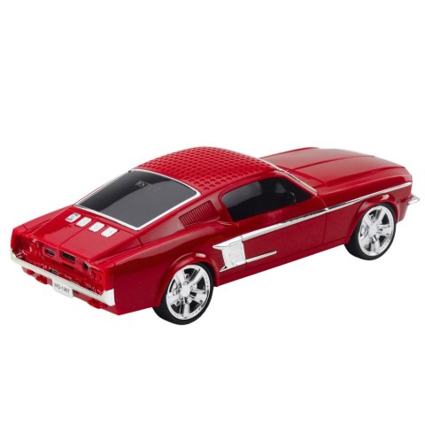 LEAN Toys Głośnik Bezprzewodowy Bluetooth Samochód Klasyczny Światła LED Czerwony LEAN Toys Głośnik Bezprzewodowy Bluetooth Samochód Klasyczny Światła LED Czerwony