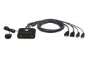 Przełącznik 2 portowy USB VGA FHD HDMI KVM Switch ATEN