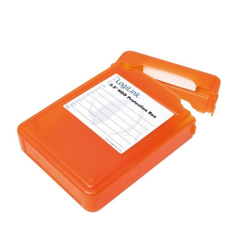 Pudełko ochronne do HDD 3.5 cala Pomarańczowe LogiLink