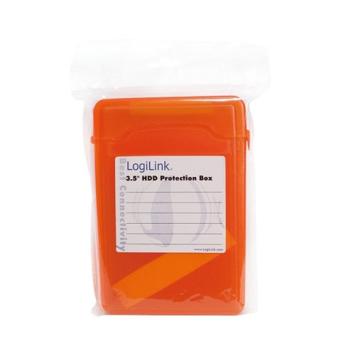 Pudełko ochronne do HDD 3.5 cala Pomarańczowe LogiLink