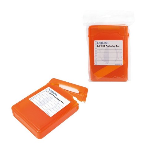Pudełko ochronne do HDD 3.5 cala Pomarańczowe LogiLink