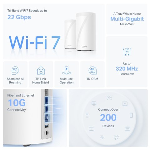 Router Deco BE85(2-pack) System WiFi 7 TP-LINK Router Deco BE85(2-pack) System WiFi 7 TP-LINK