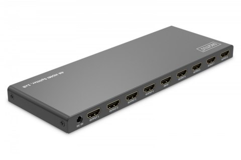 Rozdzielacz/Splitter HDMI 1x8, 4K/60Hz UHD z HDR, 18 Gbps, HDCP 2.2, EDID Digitus