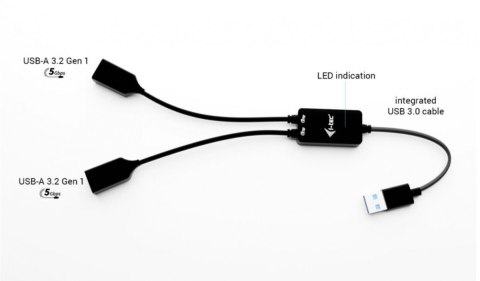HUB USB-A Cable 2 port (2x USB-A) I-tec