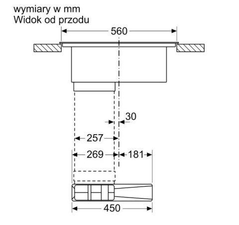 Płyta indukcyjna z wbudowanym wyciągiem PVS611B16E Bosch Płyta indukcyjna z wbudowanym wyciągiem PVS611B16E Bosch