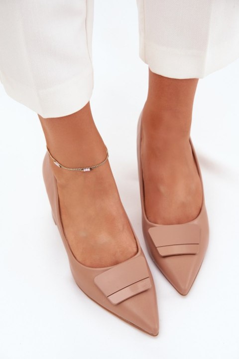 Czółenka Model Celira 55-A36 Dark Beige - Step in style