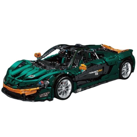 LEAN Toys Klocki Konstrukcyjne Samochód Sportowy Zielony 1:8 P1 3268el