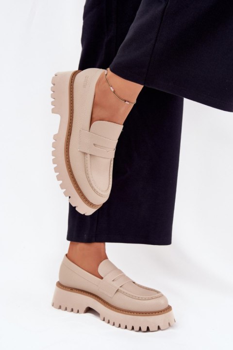Mokasyny Model Big Star NN274050 Beige - Step in style