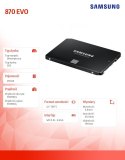 Dysk SSD 870EVO MZ-77E250B/EU 250GB Samsung